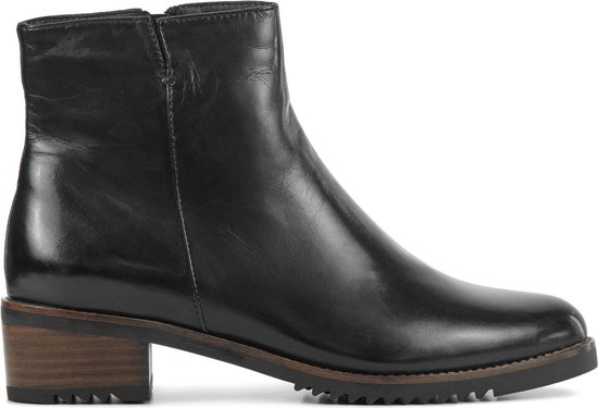 Everybody Enkellaarsjes Dames / Laarzen / Damesschoenen - Leer - 11654 -  Zwart - Maat 37.5 | bol.com
