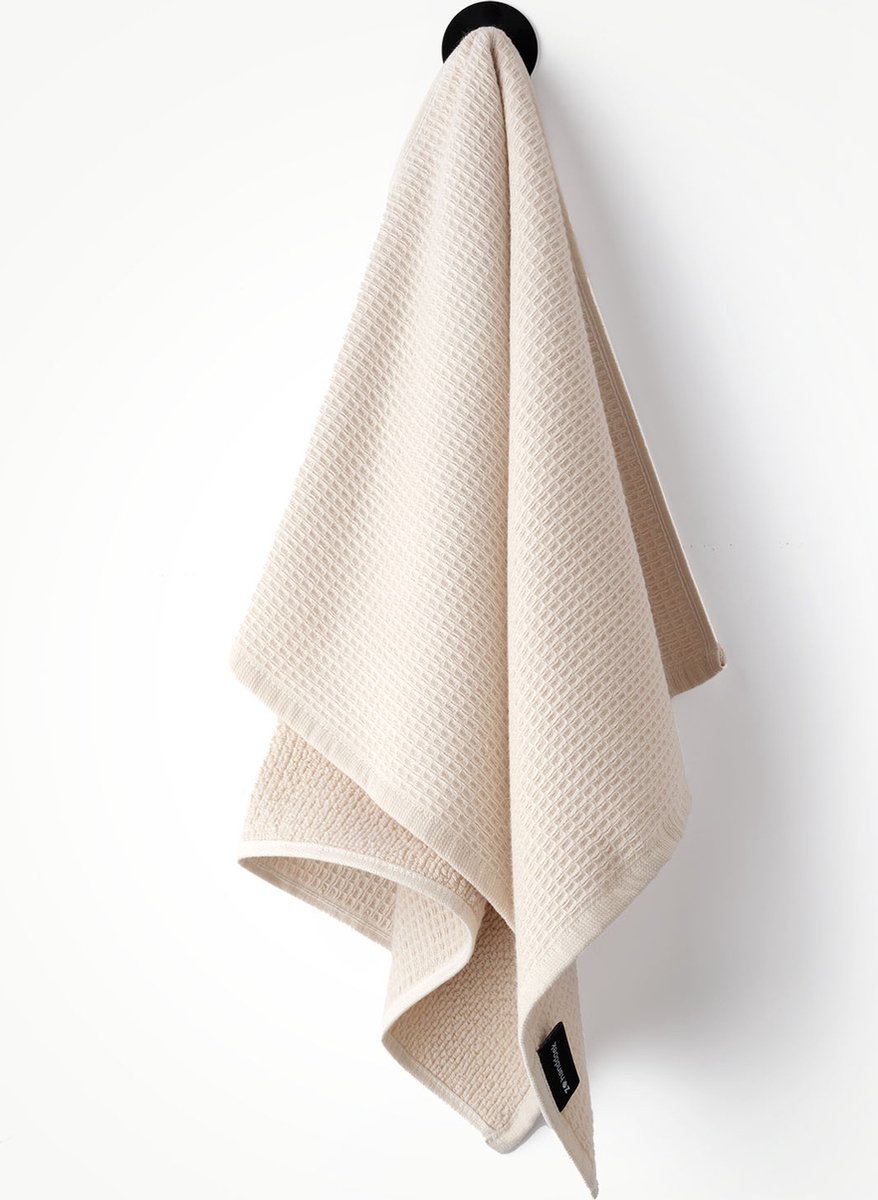 ZO handdoek naturel - 1 stuk - duurzaam - gerecycled katoen - keukendoek