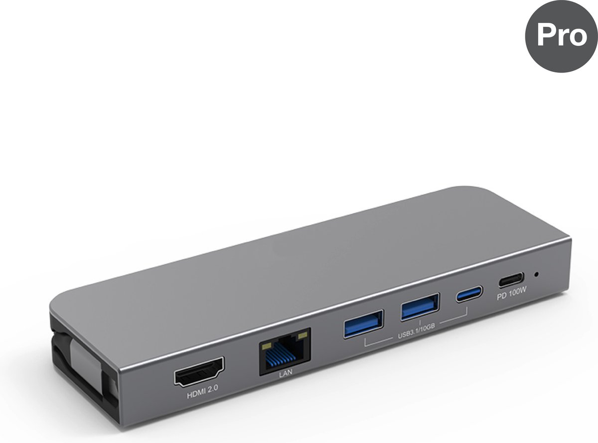 iMounts USB-C docking station hub - HDMI2.0 4K 60Hz - Ethernet - Space Gray