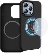 iPhone 14 Pro Siliconen Zwart hoesje geschikt voor MagSafe - 6,1 inch