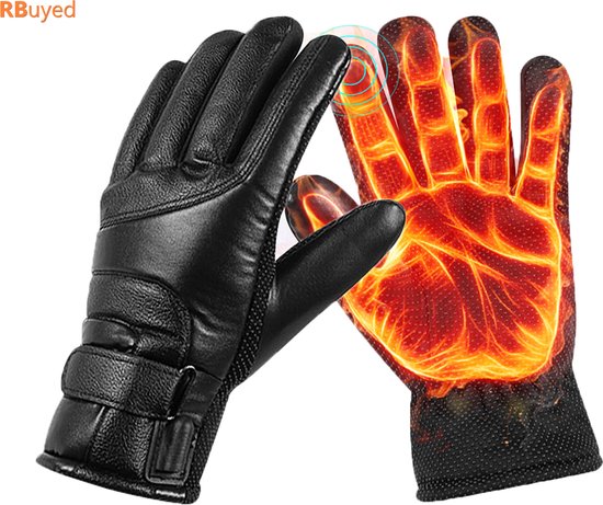 RBuyed Verwarmde handschoenen - Oplaadbare accu met oplaadkabel -  Thermohandschoenen -... | bol.com