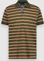 Twinlife Heren Jacquard Stripe - Polo's - Wasbaar - Ademend - Groen Meerkleurig - L