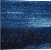 WallClassics - Vlag - Abstracte Blauwe Puntjes - 50x50 cm Foto op Polyester Vlag