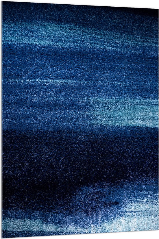 WallClassics - Acrylglas - Abstracte Blauwe Puntjes - 100x150 cm Foto op Acrylglas (Wanddecoratie op Acrylaat)