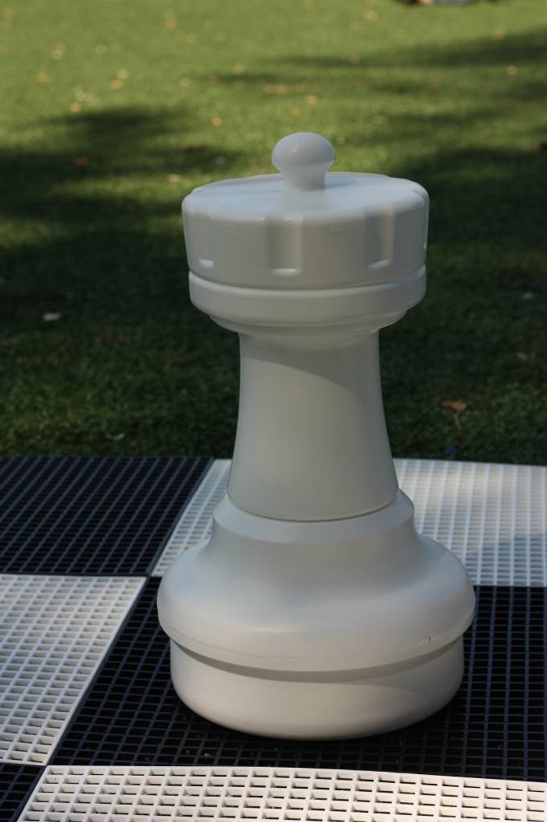 Schaakstuk, Toren, 45 cm, Wit