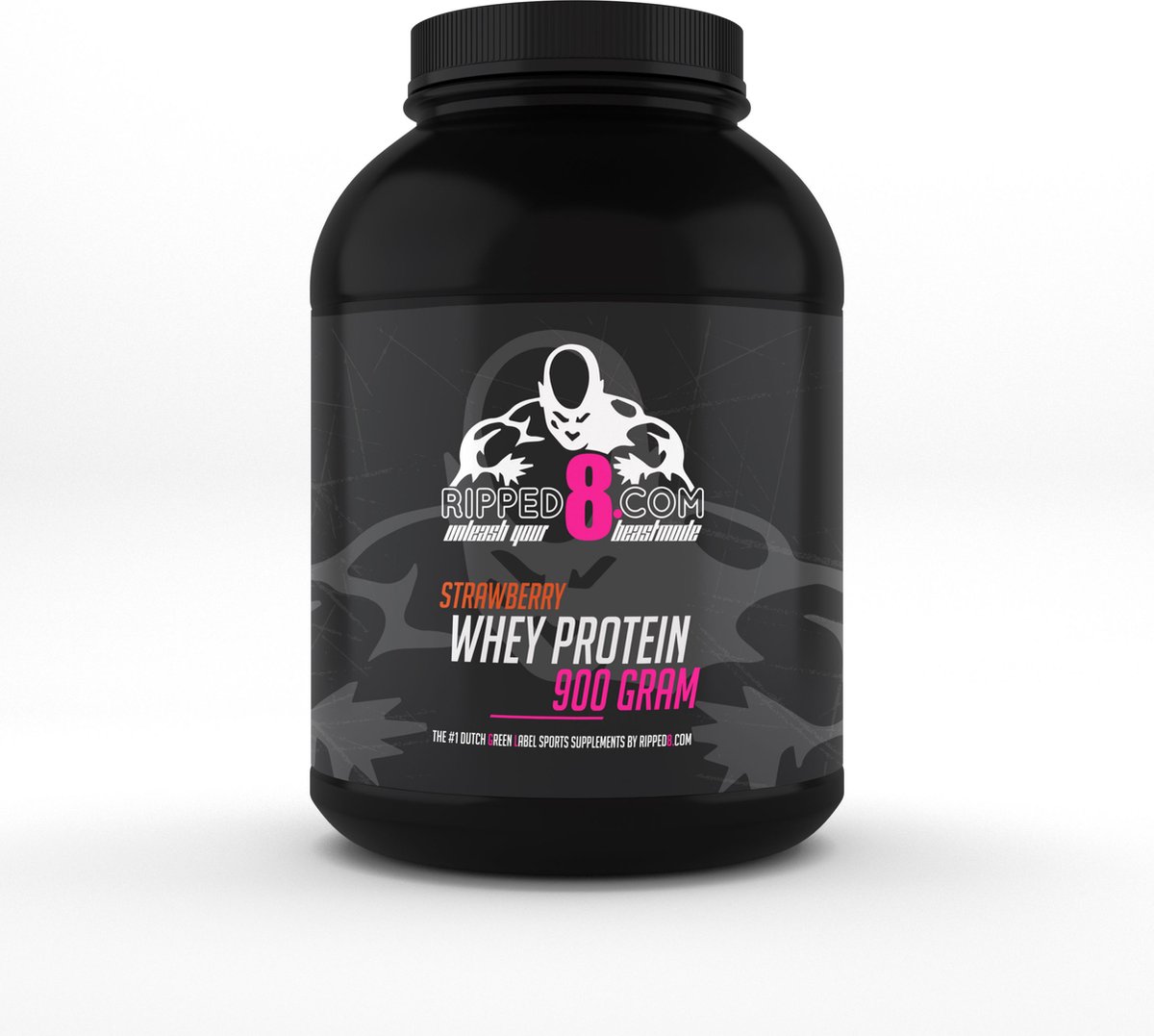 Ripped8 Whey Aardbei Pink Label