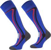 Comodo Skisokken met Merino met Merino Wol - Royal Blauw - Unisex 35/38