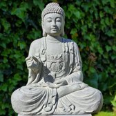 Statues de jardin pour l'Extérieur - Statue de Bouddha - Conscience - Groot Statue de Jardin Grijs - 63cm