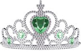 Elsa kroon / tiara Elsa of Anna kroon groen bij Prinsessen jurk verkleedkleren meisje