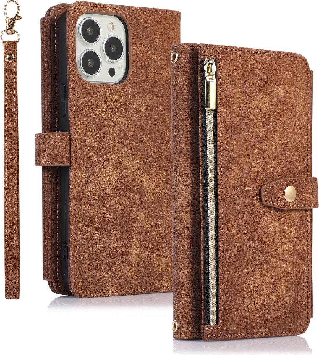 Croco Leather Bookcase | iPhone 6 Plus/6S Plus hoesje