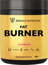 Rebuild Nutrition FatBurner / Vetverbrander - Verhoogt Vetverlies - Onderdrukt Hongergevoel - Geeft Energie - Poeder 300 gr - Framboos smaak