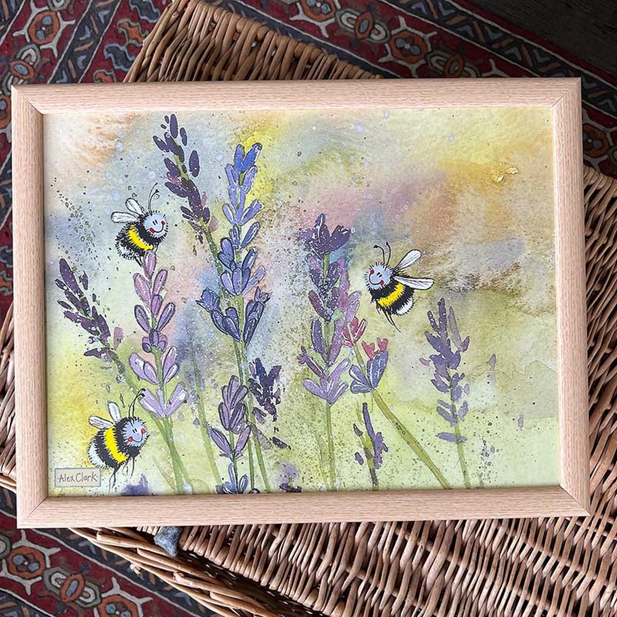 Goedkoopste Alex Clark Schootkussen Bijen ~ Lavender Bees