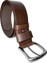 AKA deri - Riemen heren - Bruin - Broekriem heren - Sport Riem - Riem Heren - Jeans Riem - Echt Leer - Taille: 115 cm - Totale lengte riem: 130 cm-cadeau voor man-Breedte 4.5 cm