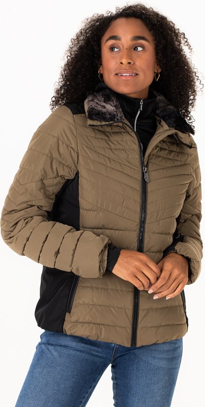 Falcon Madeleine Jacket - Veste de sports d'hiver pour femme - Marron - XL  | bol.com