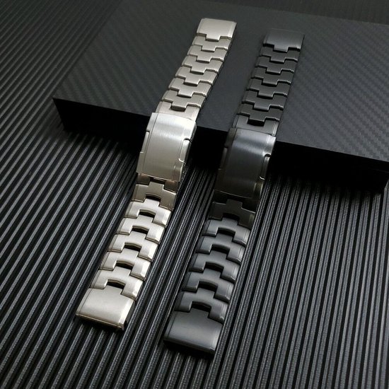Titanium bandje geschikt voor Garmin Fenix 5x - Plus & Sapphire - Fenix 6x  - Pro &... | bol