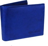 Massi Miliano Portefeuille Homme Cuir Blauw -Billfold - (MRS-34-8) -