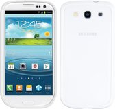 kwmobile hard case voor smartphone - Telefoonhoesje geschikt voor Samsung Galaxy S3 / S3 Neo - Van kunststof en TPU - Transparant en wit