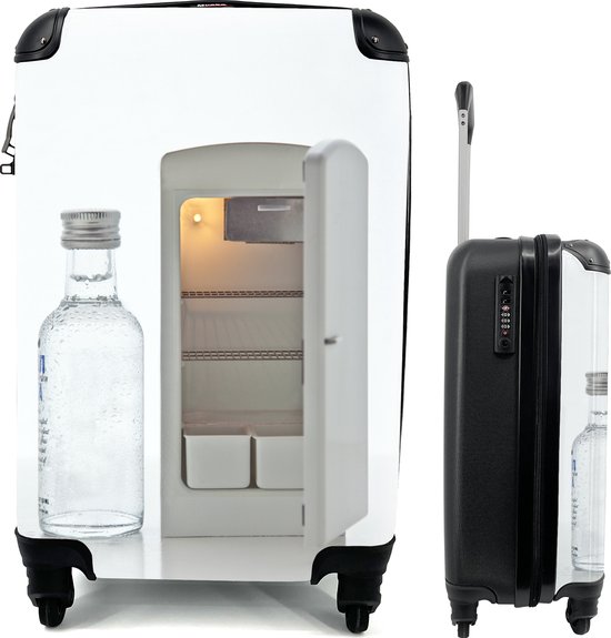 Valise - gaufres et mini frigo et un verre de vodka - 35x55x20 cm - Bagage  à main -... | bol