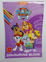 Paw Patrol kleurblok met stickers A4.