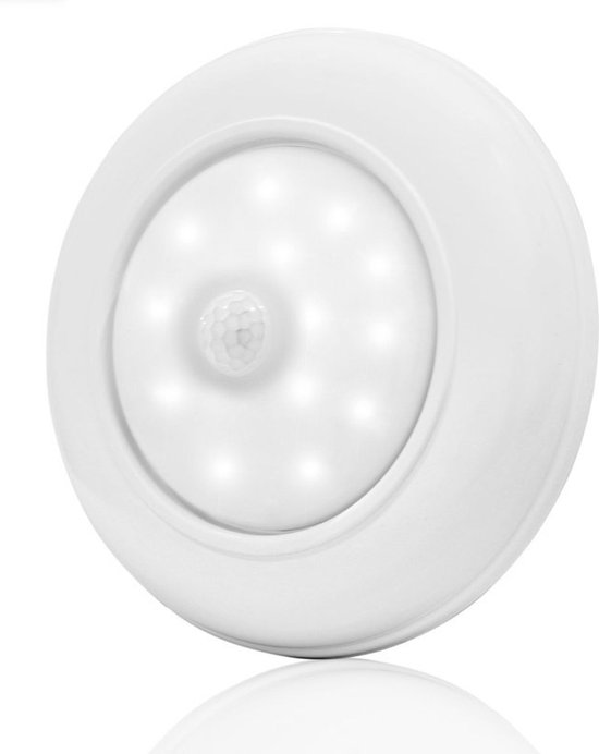 Automatische led plafondlamp Plafonnière met bewegingssensor - Voor in de hal, kast, trap, slaapkamer etc. Nachtlamp, ledverlichting op batterij