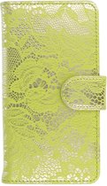 Wicked Narwal | Lace bookstyle / book case/ wallet case Hoes voor Samsung Galaxy Note 3 Neo N7505 Groen