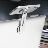 RAYBRO Magnetische Telefoonhouder Zilver voor Laptop en computer - voor iPhone met Magsafe - Telefoonhouder - Magnetische Telefoonhouder Laptop - Telefoonhouder Bureau - Laptop - MacBook - desktop Computer