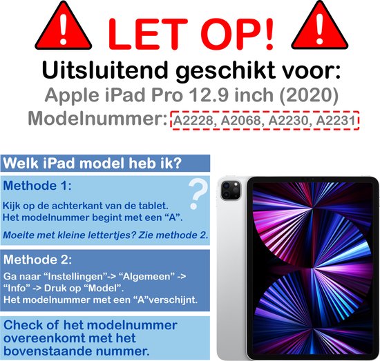 Convient pour iPad Pro 2020 (12,9 pouces) Protecteur d'écran pour appareil photo en Glas Tempered Glass - Convient pour iPad Pro 2020 (12,9 pouces) Protecteur d'écran pour appareil photo - 2 pièces