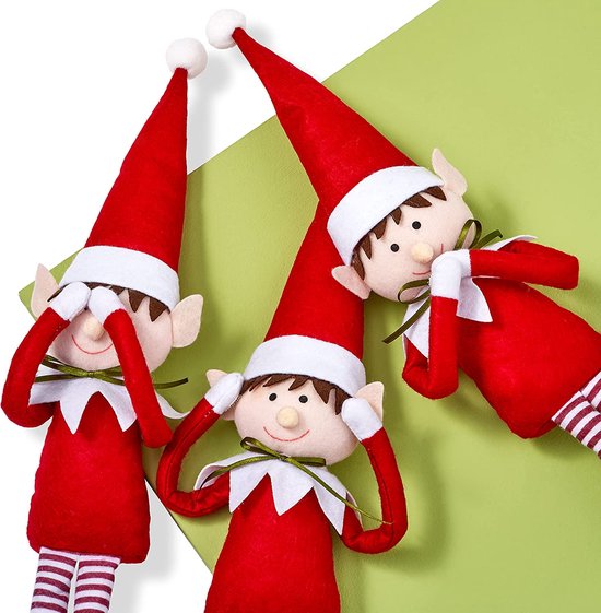 4 stuks mini-pop elf Kerstmis baby kleine kerstzelf voor