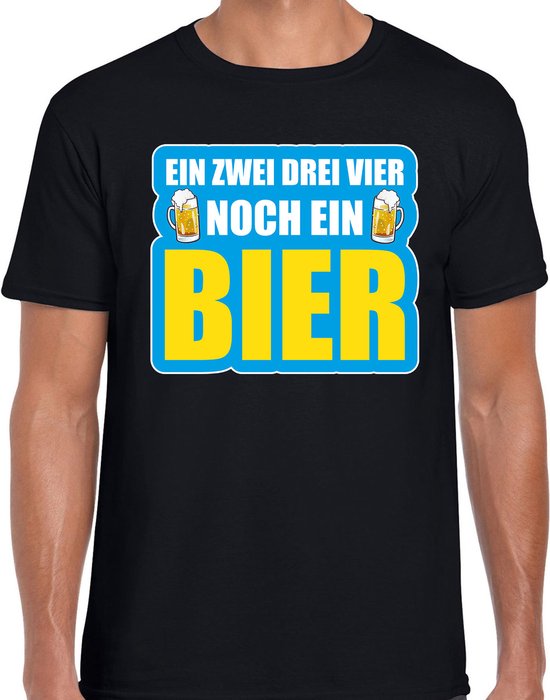 Bellatio Decorations T-shirt après-ski sports d'hiver Noch ein beer noir - homme M