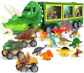 Fidgy - Dinosaurus Speelgoed Multifunctioneel - Dino Truck - Inclusief Attributen - Auto Speelgoed Jongens