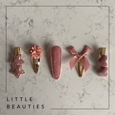 Little Beauties - pinces à cheveux - rose - 5 pièces - bébé - bambin - enfants - fille - enfants