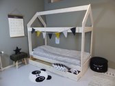 Rockwood® Montessori Huisjesbed Bedhuisje Lief White inclusief montage met lattenbodem en opberg/slaaplade