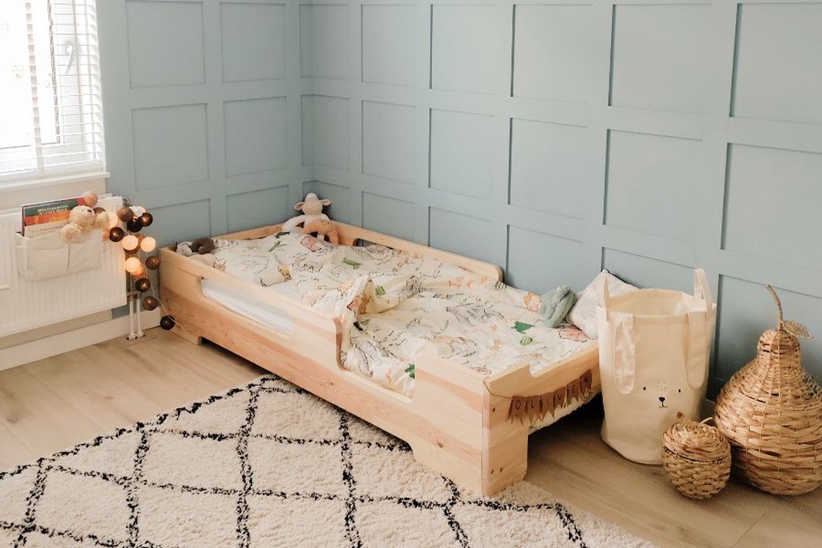Rockwood® Montessori Vloerbed Bjorn inclusief montage naturel onbehandeld