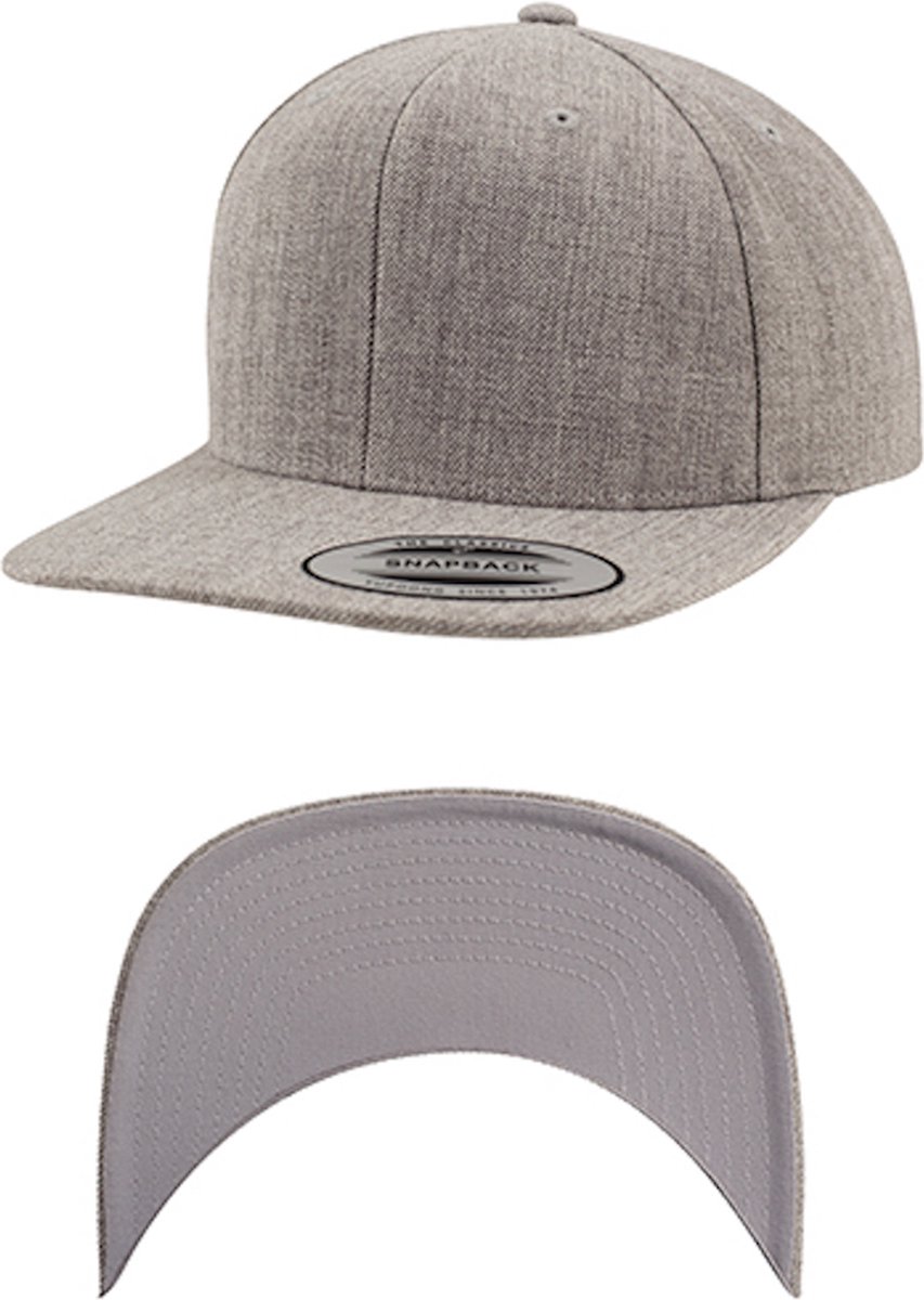 Flexfit 'Classic Snapback' Heathergrijs/grijs