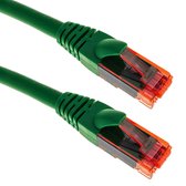 BeMatik - 0,25 m ultraflexibele groene Cat.6a UTP Ethernet-netwerkkabel