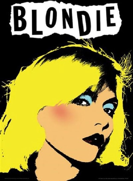 Foto: Blondie punk art print 30x40cm poster