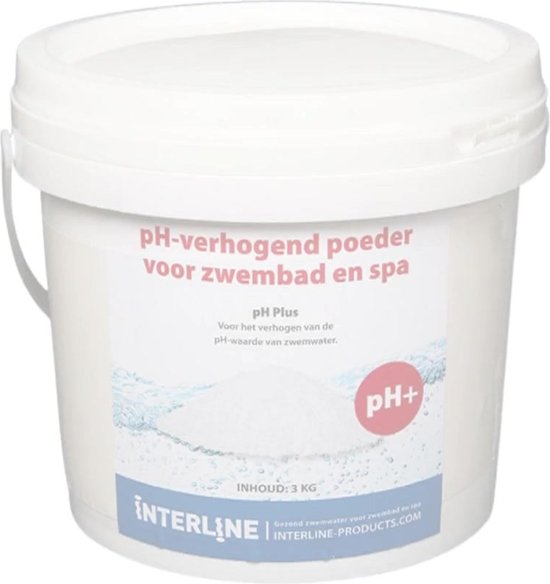 Interline pH plus 3kg Inclusief doseerschema pH plus voor zwembad Verhogen pH... bol