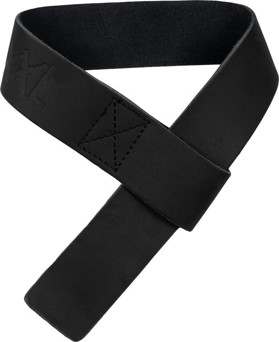 XXL Nutrition Leather Lifting Straps Black bol