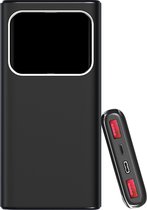Phreeze Powerbank 10000 mAh - Zwart - Chargeur rapide - 2x USB-A (Quick Charge 3.0) + 1x USB-C (Power Delivery 3.0) - Convient pour Apple iPhone, iPad, Samsung, Android, Tablette - Powerbank iPhone - Powerbank Samsung