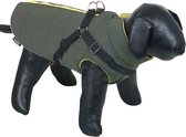 Manteau pour chien Nobby Vert Sobak - 23 cm - Jaune - Réfléchissant - Coupe-vent - Imperméable - Fermeture éclair - Hiver - Vêtements pour chien
