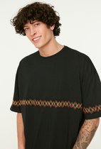 Trendyol TMNSS21TS1889 Volwassenen Mannen T-shirt Single pack - Zwart - M