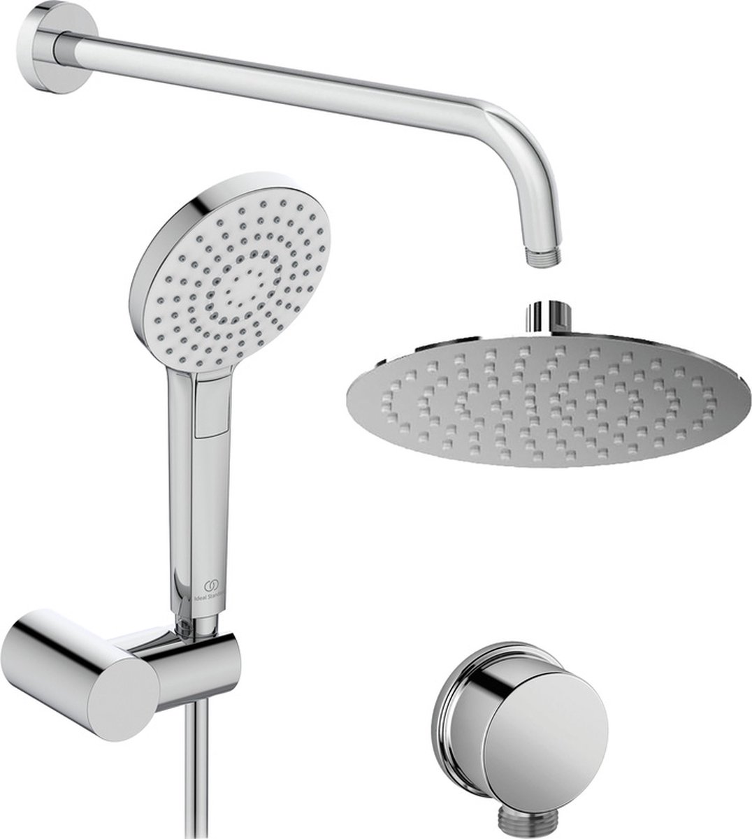 Ideal Standard Regendouche Showerpowerset met Ceratherm 100 inbouwthermostaat chroom