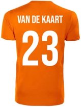 T-shirt Oranje - De la carte - Fête du Roi - Championnat d'Europe - Coupe du monde - Voetbal - Sport - Unisexe - Taille XXL