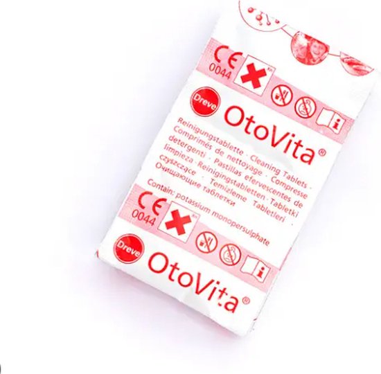 OtoVita reinigingstabletten hoortoestellen en oorstukjes – antimicrobiële reiniging