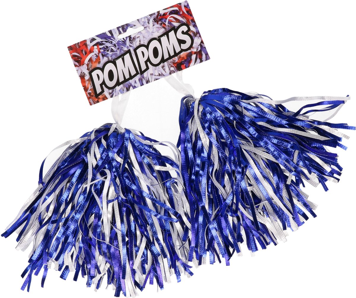 Lot de 2 pompons de pom-pom girl avec anneau, pompons de pom-pom