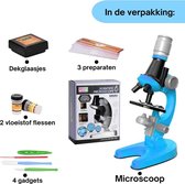 Microscoop - Wit - tot 1200x Vergroting - Kinderen - LED Verlichting - Junior Microscoop. - Experimenteer Speelgoed - STEM Speelgoed - Ontdekken - Biologie - Wetenschap - Educatief - Accessoires