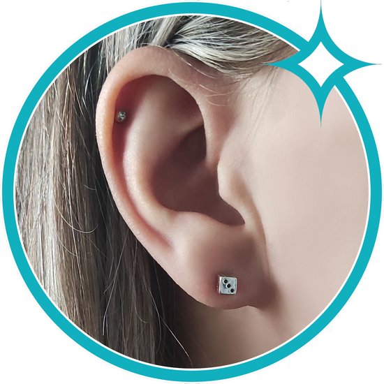 Boucles d'oreilles infini Argent - Petits Clous | Lora&Moi