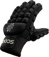 Scoop Hockeyhandschoen - Full Finger - Zaalhockeyhandschoen - Zwart - XL