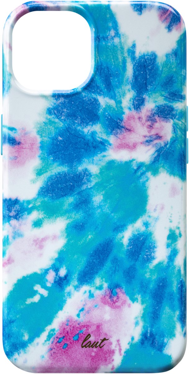 Laut Huex Tie Dye hoesje geschikt voor iPhone 13 - blauw