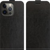 Just in Case Vertical Flip Case hoesje voor iPhone 13 Pro - zwart